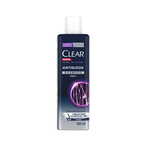 Shampoo-Clear-Men-Derma-Solutions-Antiqueda-300ml-Passo-1