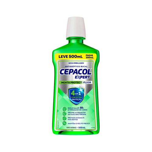 Enxaguante-Cepacol-Bucal-Expert-Leve-500ml-Pague-350ml-Menta-Protect--Especial