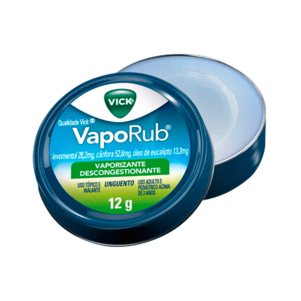 Vick Vaporub Gripe Unguento 12g Congestão Nasal
