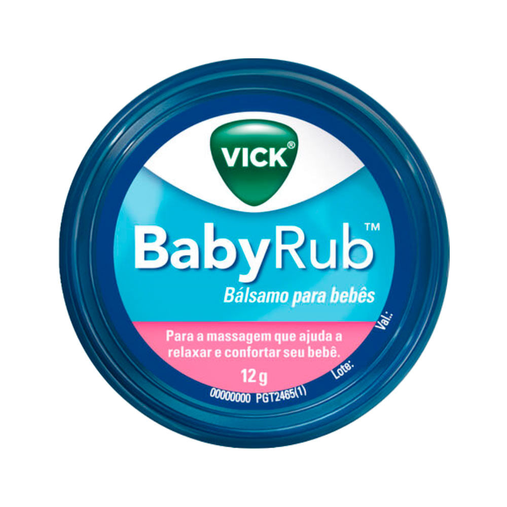 Vick Babyrub Bálsamo Para Bebes 12gr
