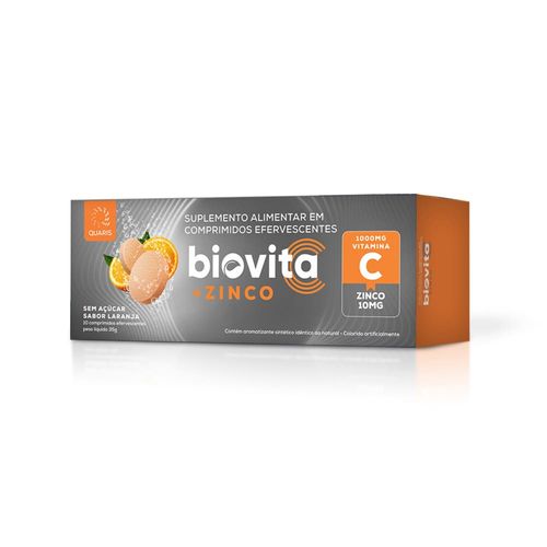Biovita-Zinco-1g-Com-10-Comprimidos-Efervescentes