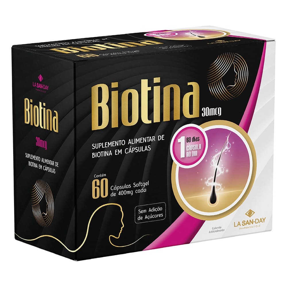 Biotina Lasanday Com 60 Capsulas