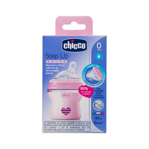 Mamadeira-Chicco-Step-Up-Color-150ml-Rosa