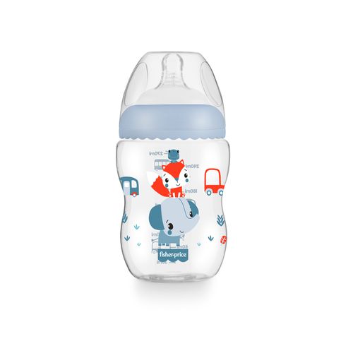 Mamadeira-Fisher-Price-First-Moments-270ml-Azul-Marshmallow