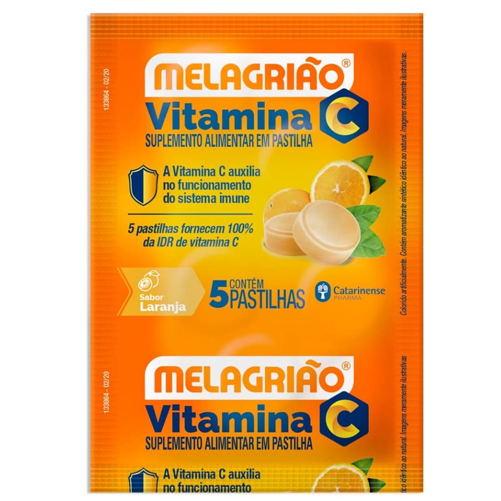 Melagriao C Laranja Com Acucar Com 5 Pastilhas