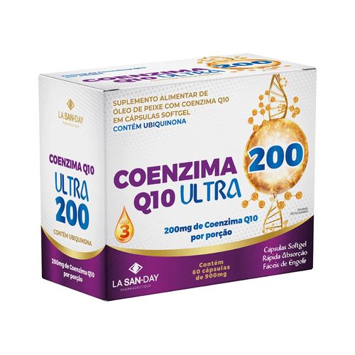 Coenzima-Q10-Ultra-200-Lasanday-Com-60-Capsulas-200mg