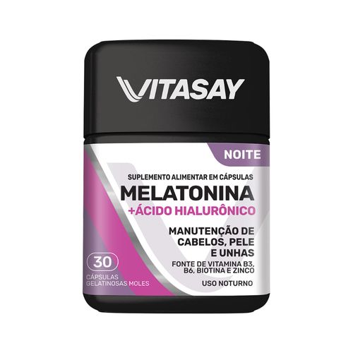 Vitasay-Melatonina---Acido-Hialuronico-Com-30-Capsulas