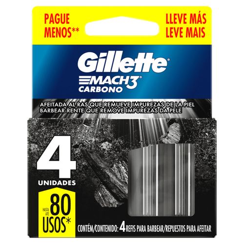 Lamina-Gillette-Mach3-Com-4-Leve---Pague--Carbono-Especial