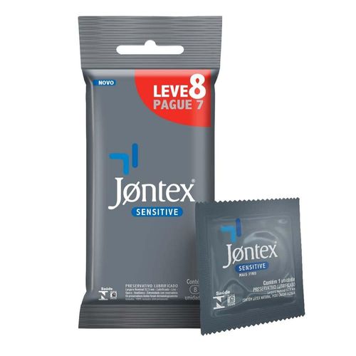 Preservativo-Camisinha-Jontex-Sensitive---Leve-8-Pague-7-Unidades