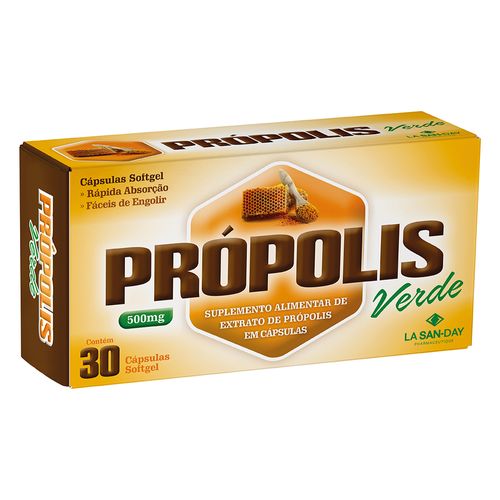 Propolis-Verde-Lasanday-Com-30-Capsulas-500mg
