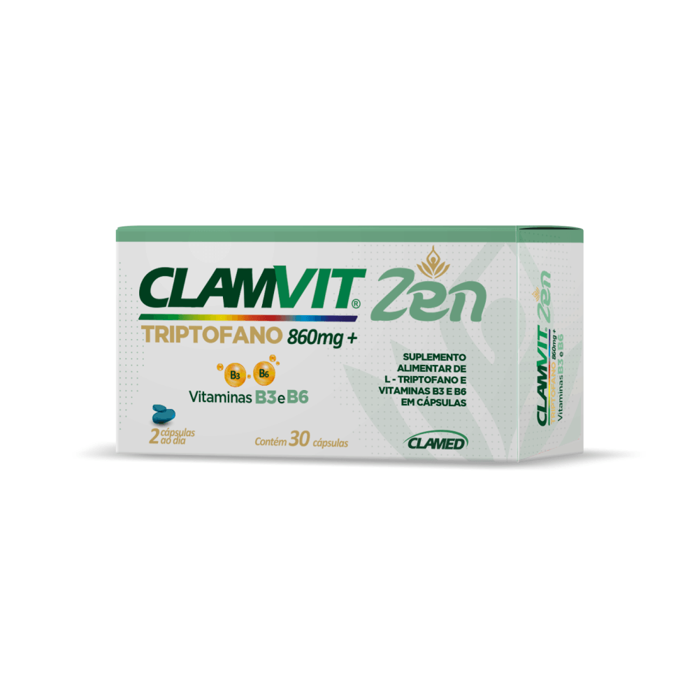 Suplemento Alimentar Clamvit Zen 30 Cápsulas