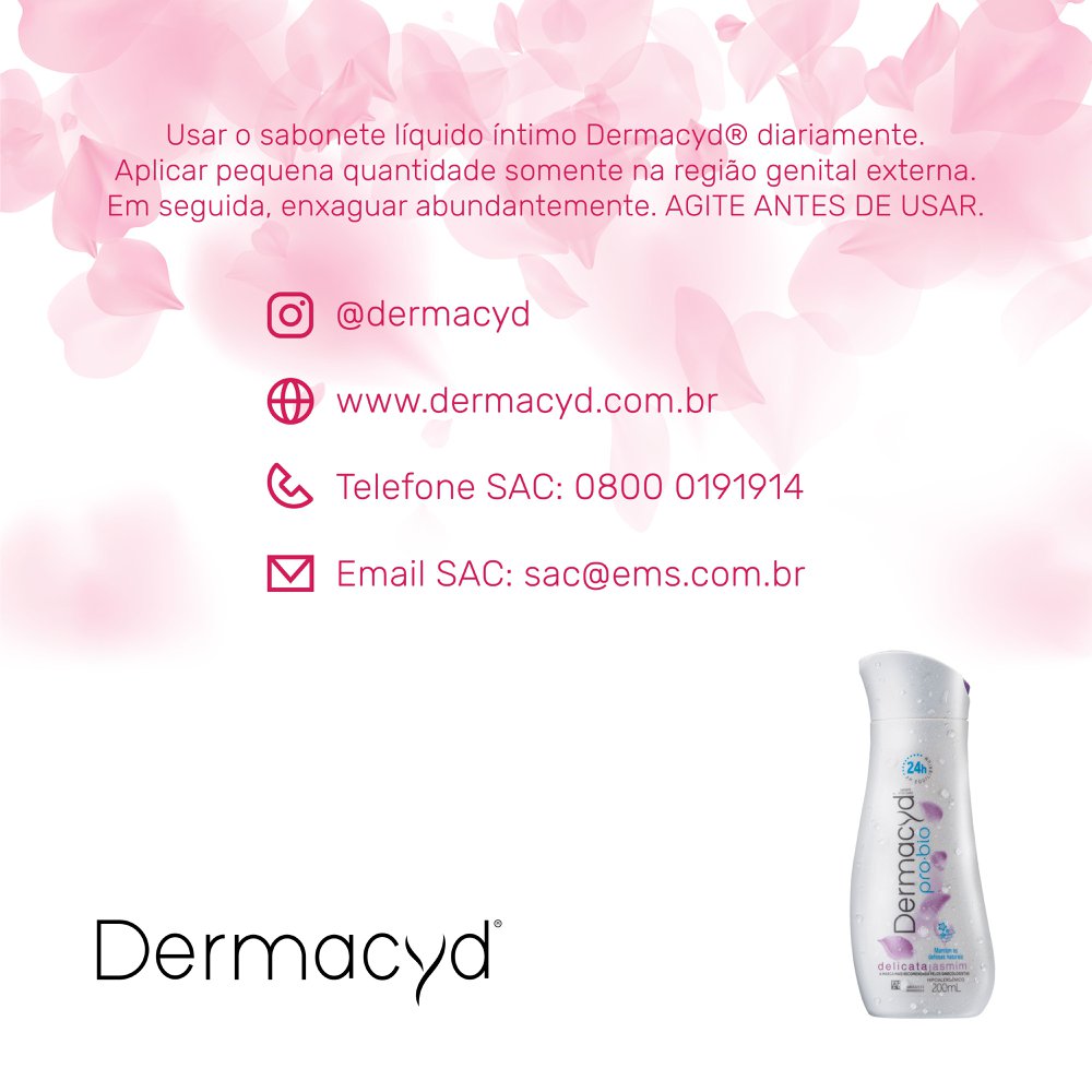 Sabonete Intimo Dermacyd Delicata 200ml - Drogariacatarinense