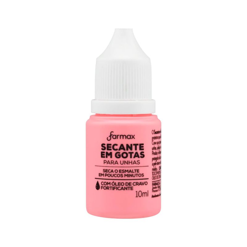 Secante Em Gotas Para Unhas Farmax 10ml - drogariacatarinense