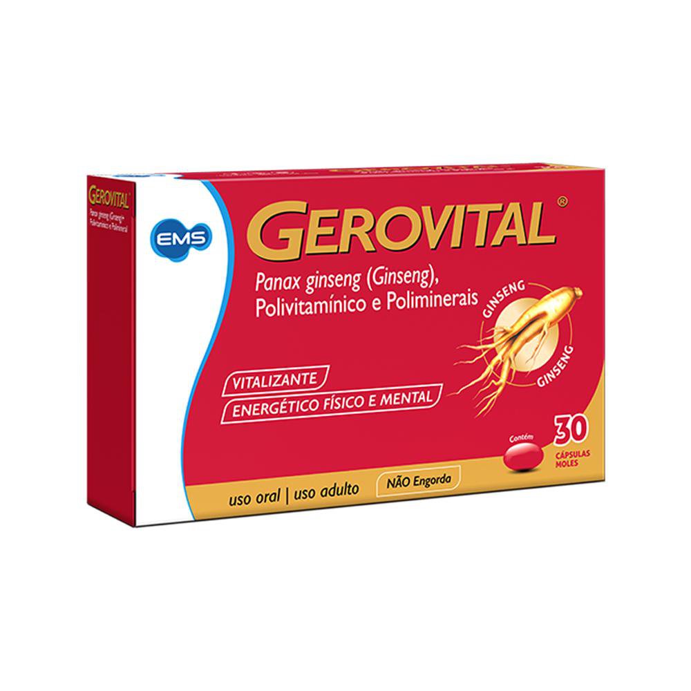 Polivitamínico Gerovital 30 Cápsulas Gel