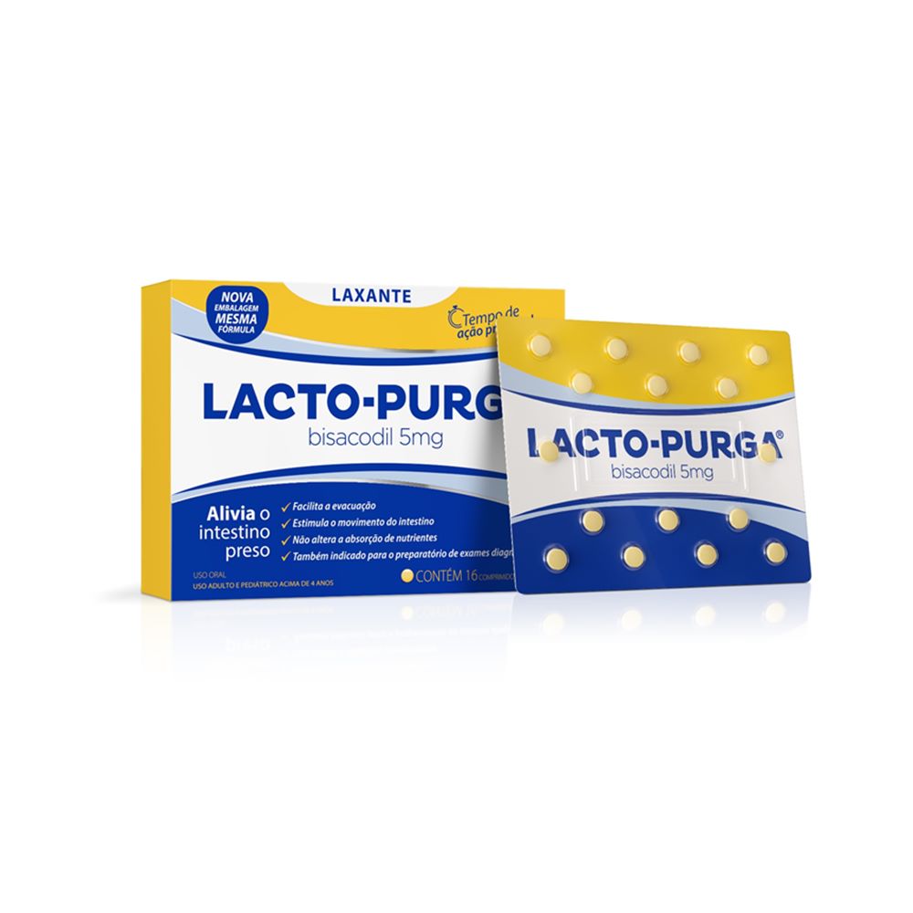 Laxante Lacto Purga 16 Comprimidos