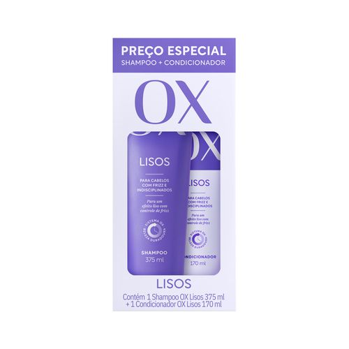 Shampoo-375ml---Condicionador-170ml-OX-Lisos