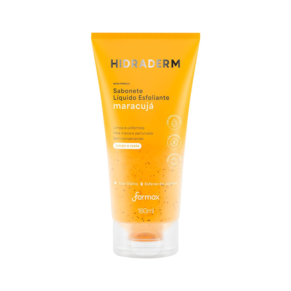 Sabonete Liquido Esfoliante Hidraderm Maracuja 180ml