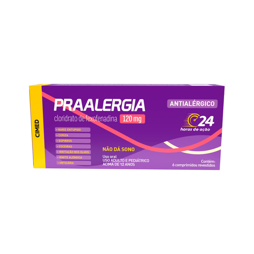 PRAALERGIA 120MG C/6