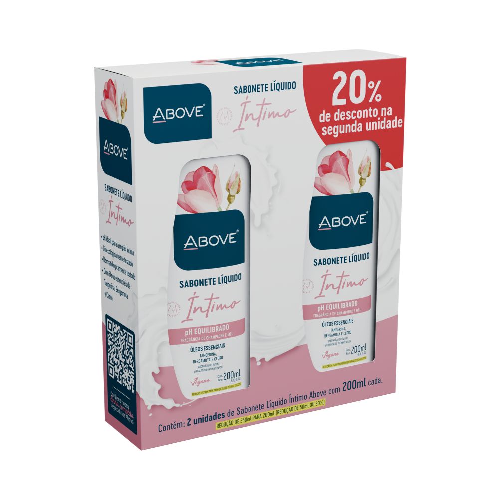 Sabonete Líquido Íntimo Above Champagne E Mel 2 Unidades Com 200ml Cada Sabonete Liquido Intimo Above Champagne E Mel 2 Unidades Com 200ml Cada