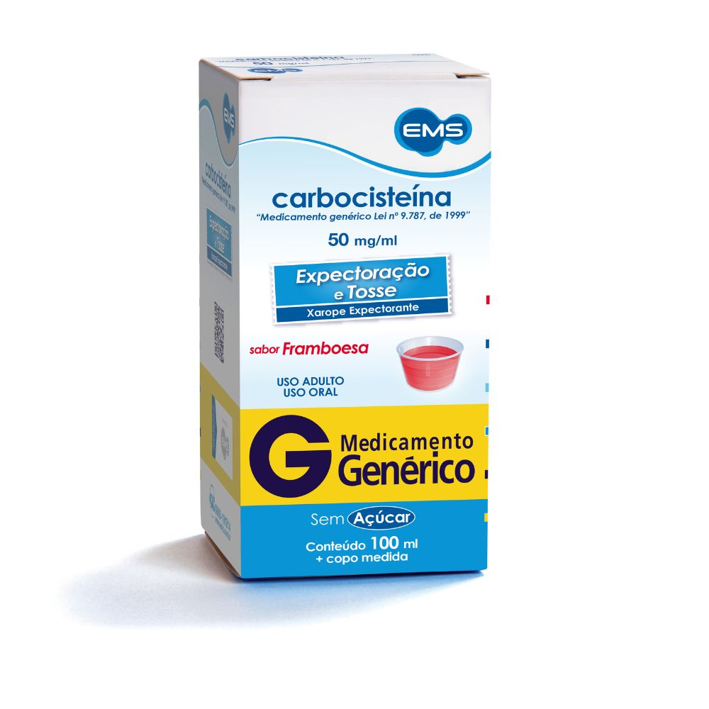 Carbocisteína Ems 50mg Xarope Adulto 100ml Carbocisteina Ems 50mg Xarope Adulto 100ml
