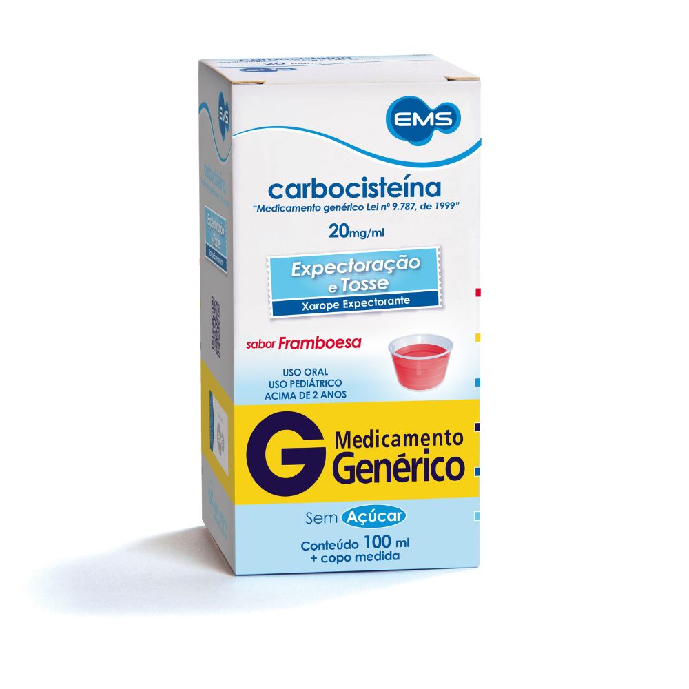 Carbocisteína Ems 20mg Xarope Infantil 100ml Carbocisteina Ems 20mg Xarope Infantil 100ml