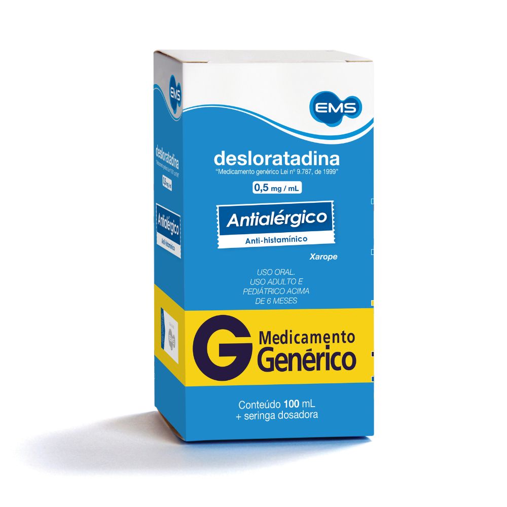 Desloratadina Ems 0,5mg Xarope 100ml
