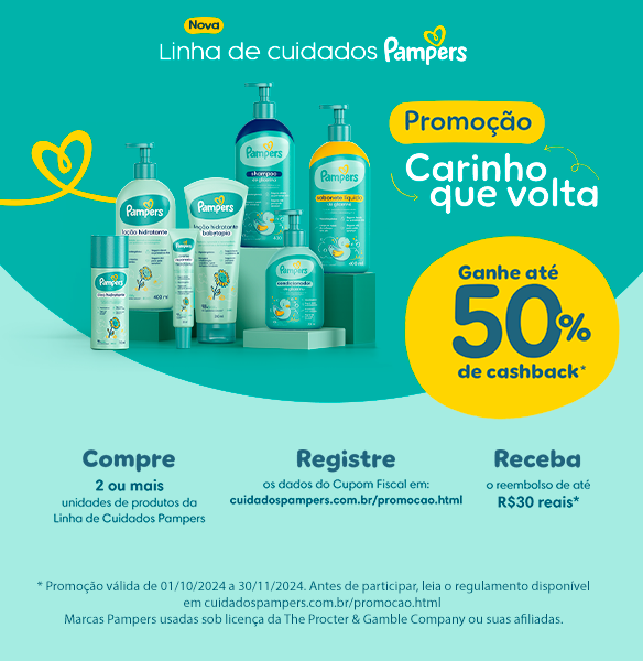 Ação Pampers Linha Banho 23/10 até 30/11