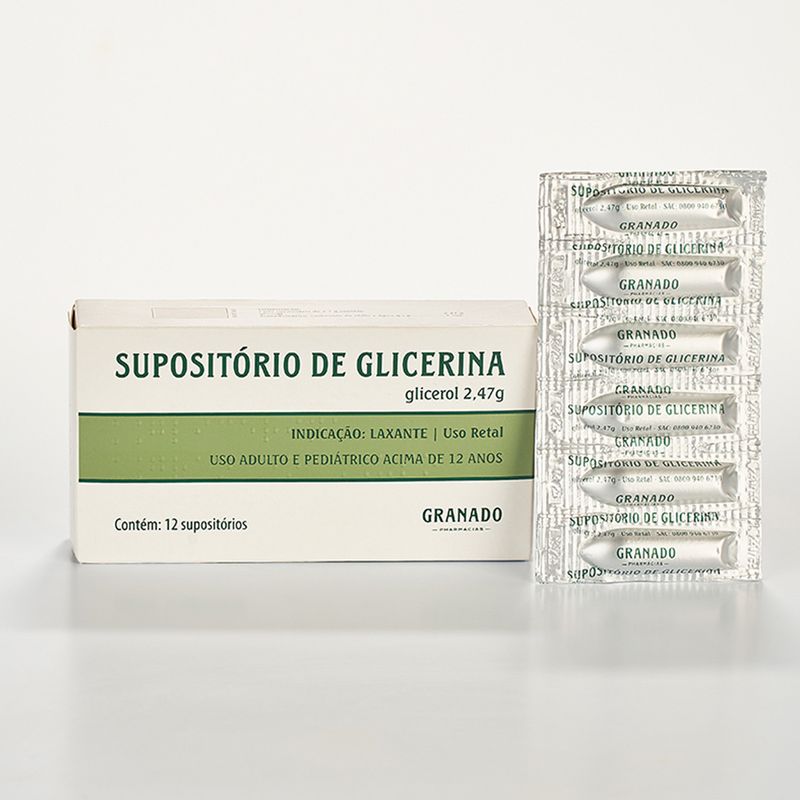Supositorio De Glicerina Granado Adulto 12 Unidades - drogariacatarinense