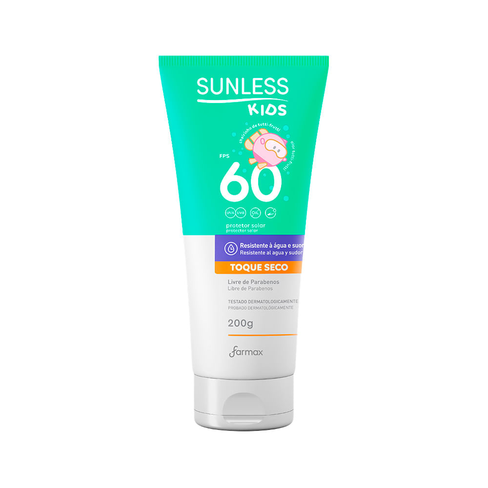 Protetor Solar Sunless Kids 200g Fps60 Toque Seco