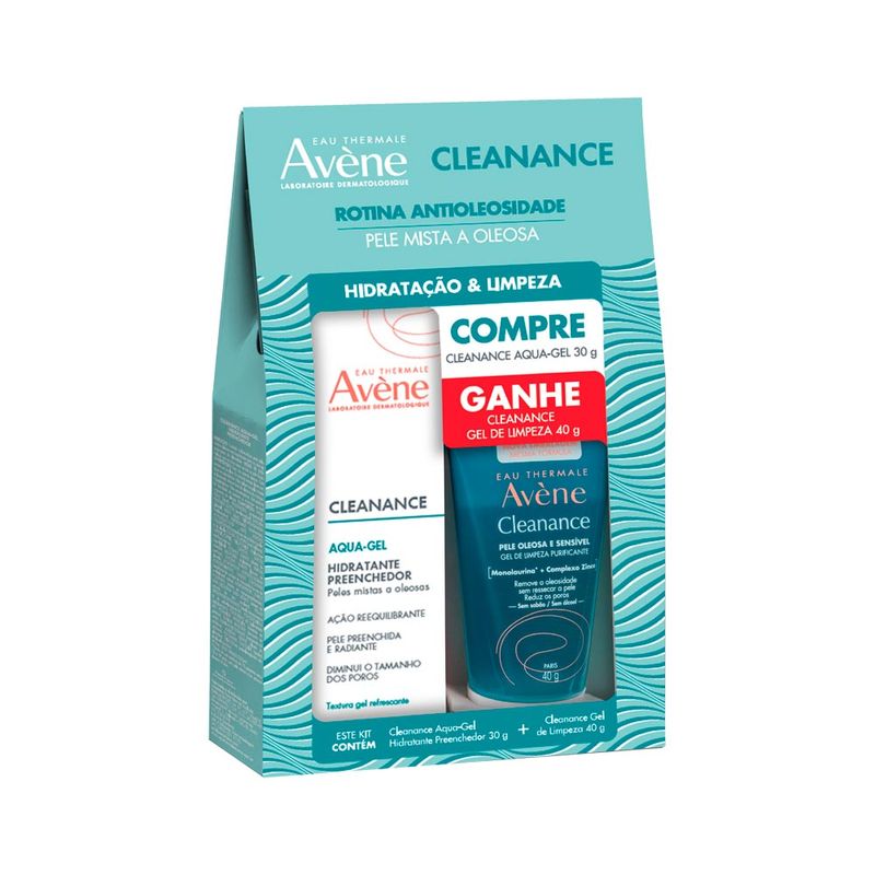Avene-Cleanance-Aqua-gel-Hid-30-40gr-Gel-Para-Limpeza-Especial
