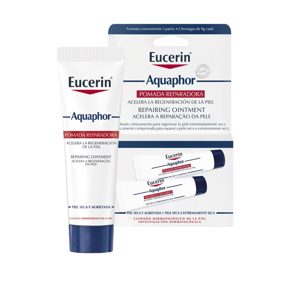 Pomada Reparadora Intensiva Eucerin Aquaphor 9g 2 Unidades