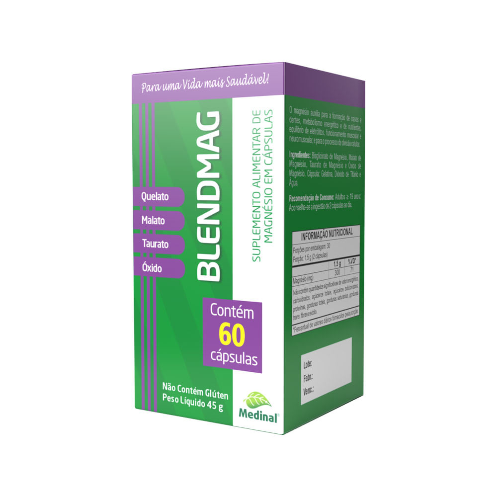 Blendmag Medinal Com 60 Capsulas