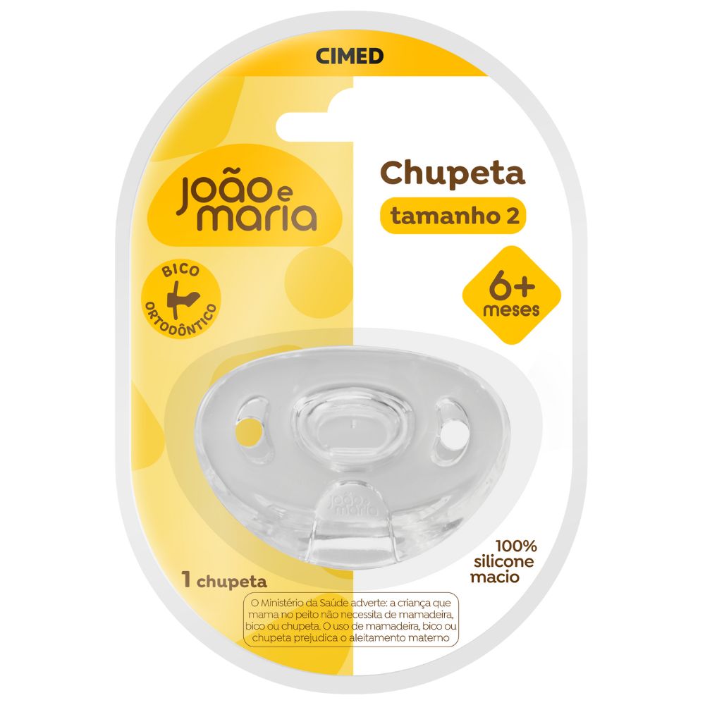 Chupeta De Silicone João E Maria 6+ Meses