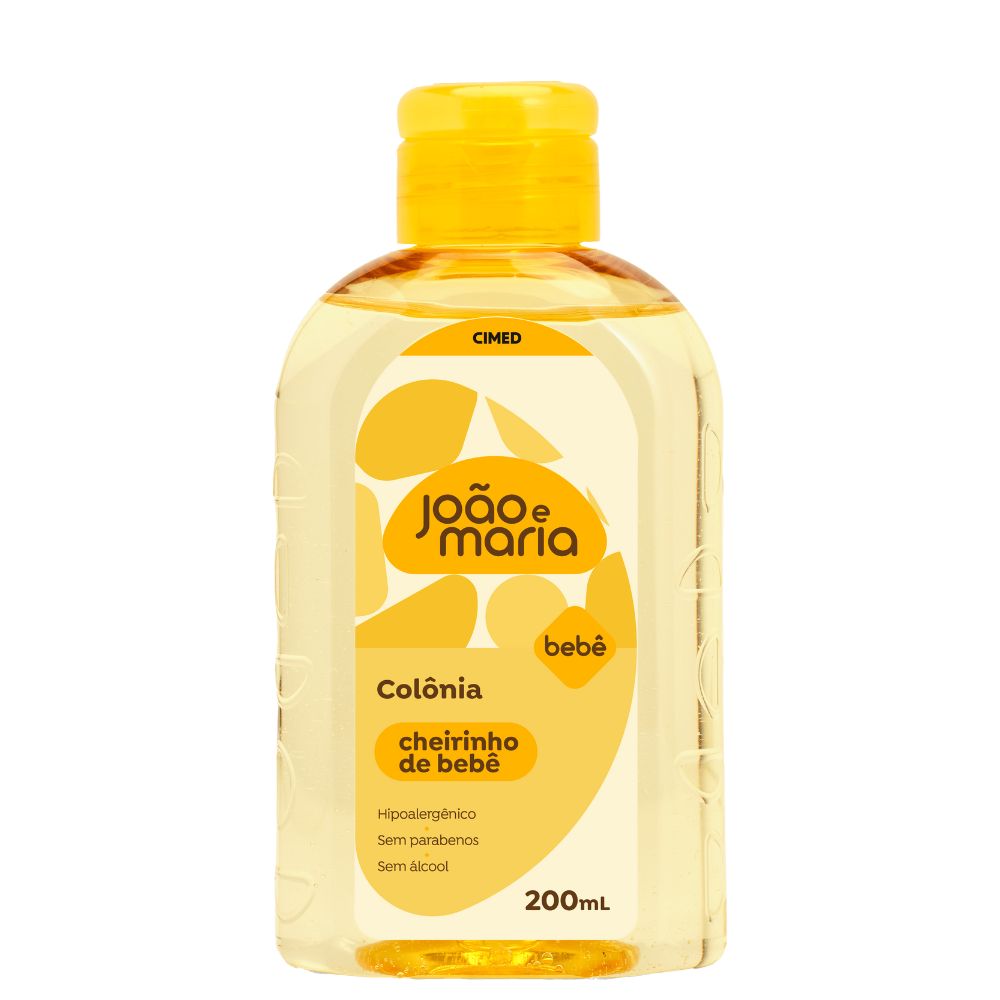 Colônia João E Maria Cheirinho De Bebê 200ml Colonia Joao E Maria Cheirinho De Bebe 200ml