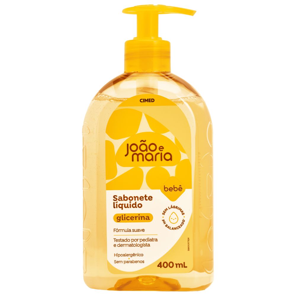 Sabonete Líquido João E Maria Bebê Glicerina 400ml
