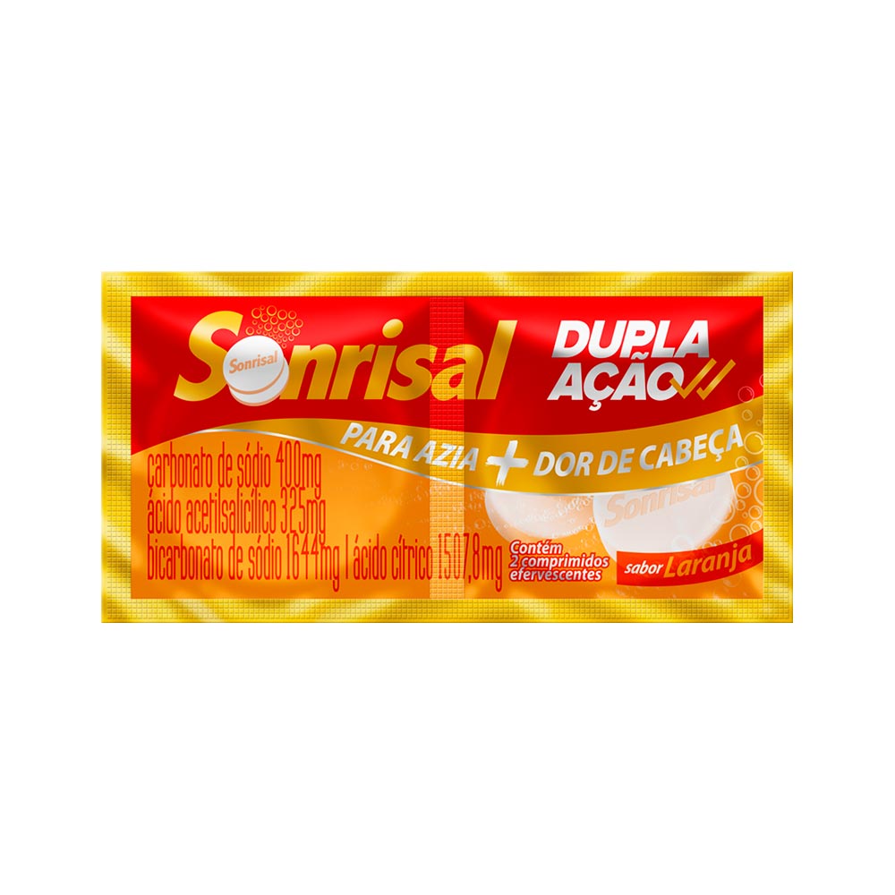 Sonrisal Sabor Laranja Com 2 Comprimidos Efervescentes