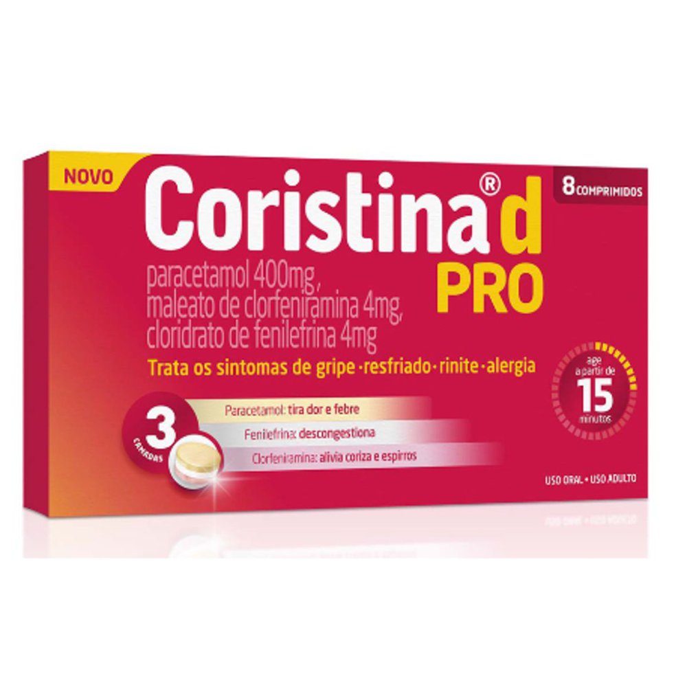 Antigripal Coristina D Pro 8 Comprimidos