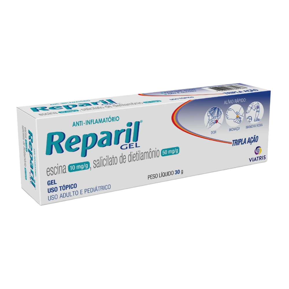 Reparil Gel Escina + Salicilato De Dietilamônio 30g Reparil Gel Escina + Salicilato De Dietilamonio 30g