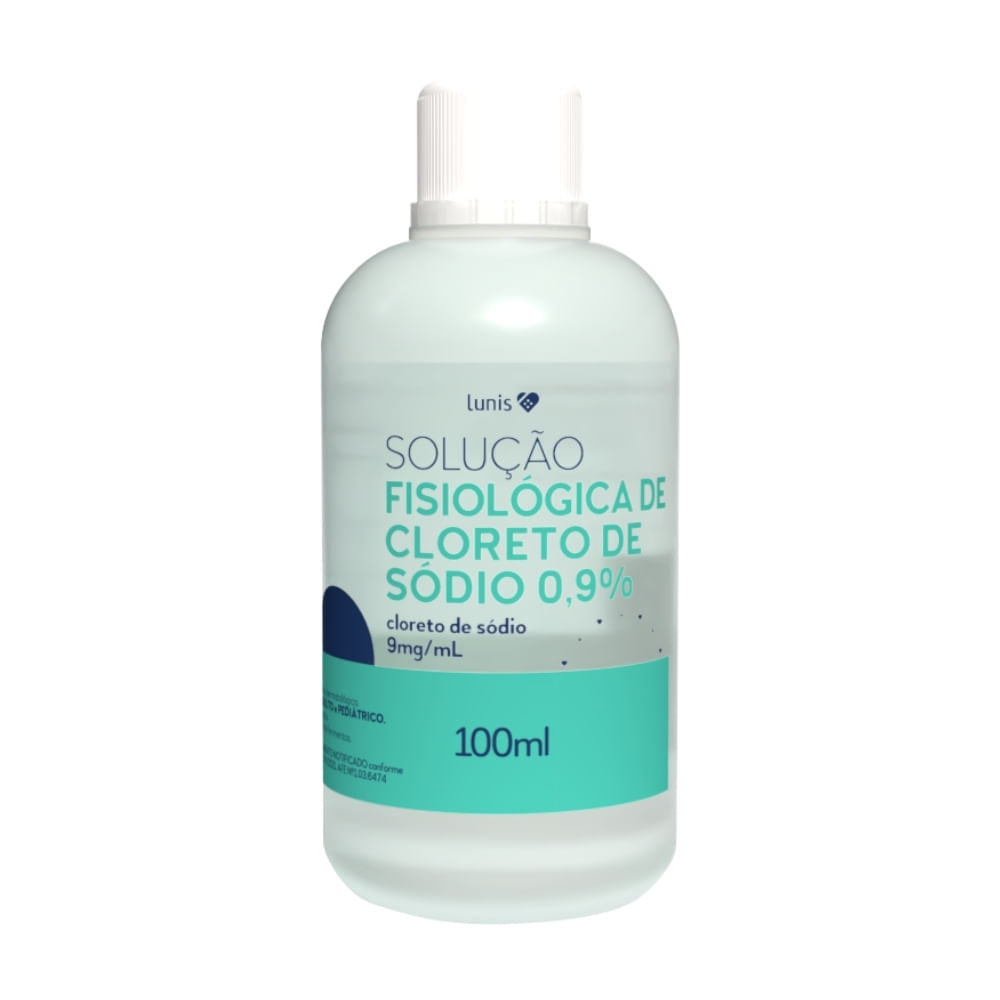 Solucao Fisiologica Cloreto De Sodio A 0,9% Lunis 100ml