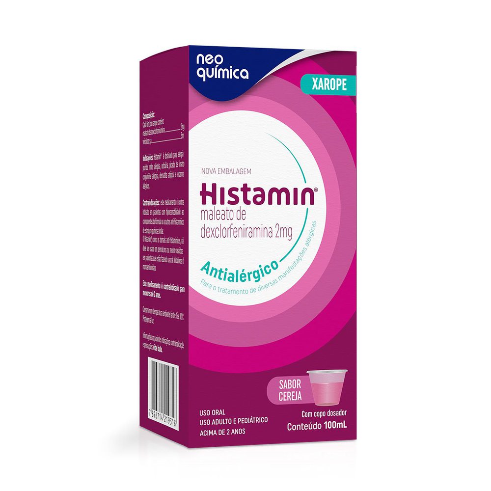 Antialérgico Histamin Xarope Cereja 100ml