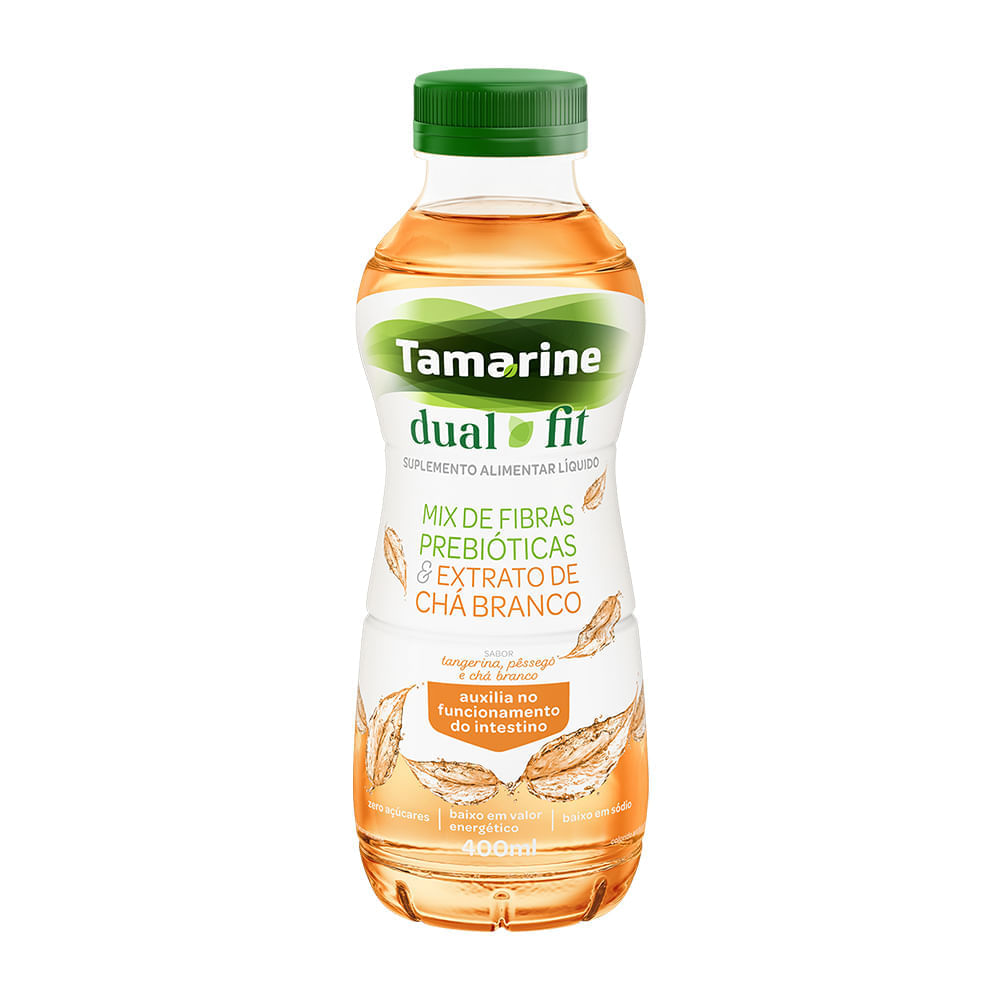 Suplemento Alimentar Líquido Tamarine Dual Fit Sabor Tangerina, Pêssego E Chá Branco 400ml Suplemento Alimentar Liquido Tamarine Dual Fit Sabor Tangerina, Pessego E Cha Branco 400ml