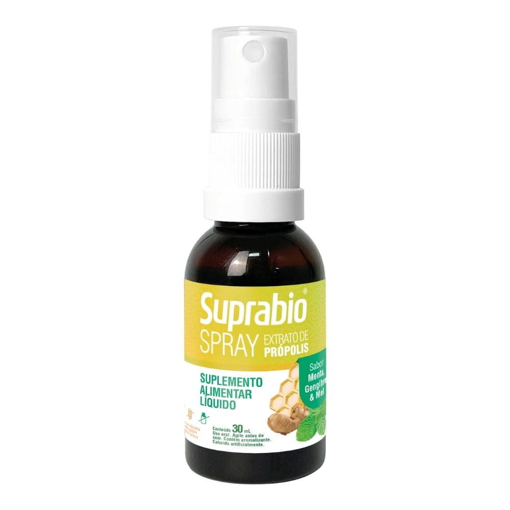 Suprabio Própolis, Gengibre E Mel Silvestre Sabor Menta Spray 30ml