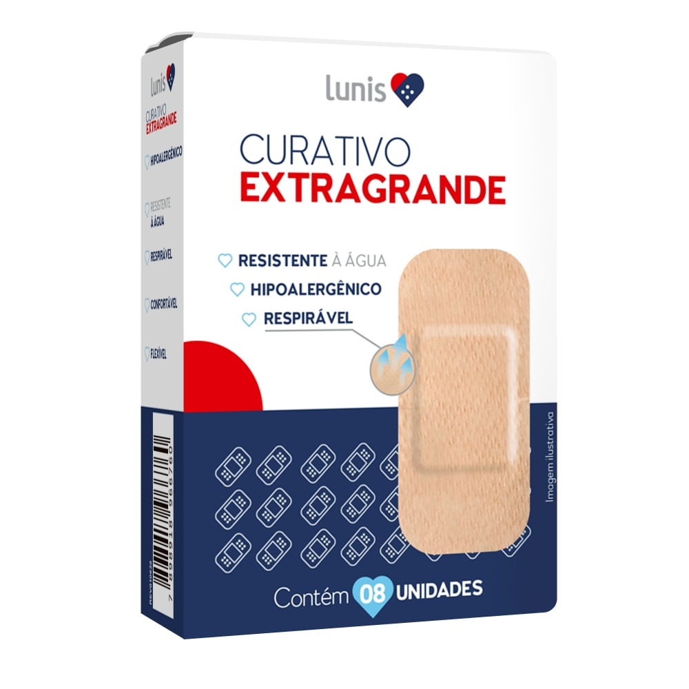 Curativo Lunis Extragrande 8 Unidades