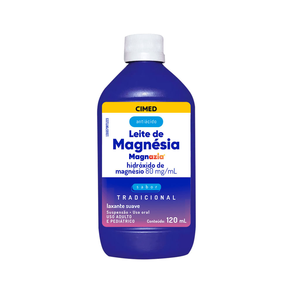 Leite De Magnesia 80mg/ml Cimed Sabor Tradicional 120ml