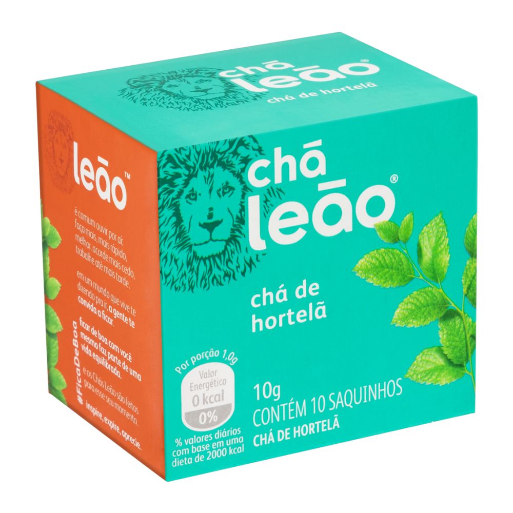 Chá Leão Hortelã Com 10 Sachês