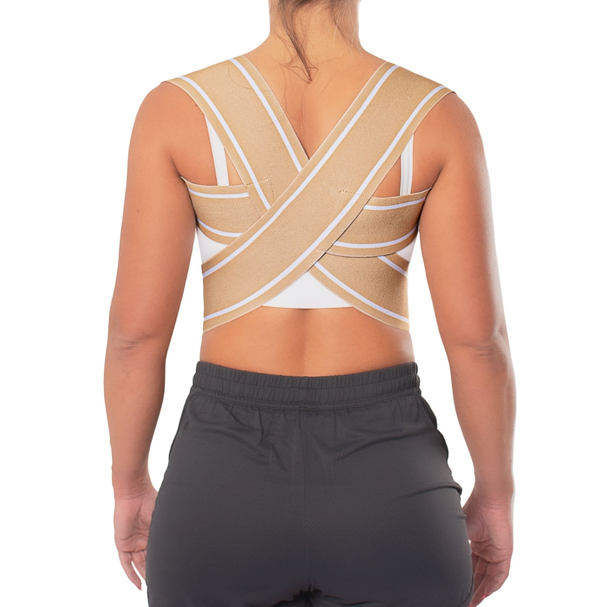 Corretor Postural Elástico Ideal – Alívio para Costas e Coluna
