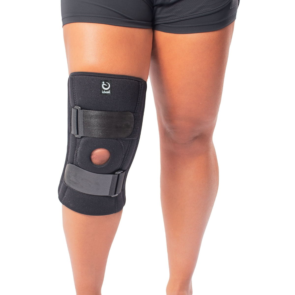 Joelheira com Suporte Lateral e Orifício Patelar – Neoprene® Original | Ideal
