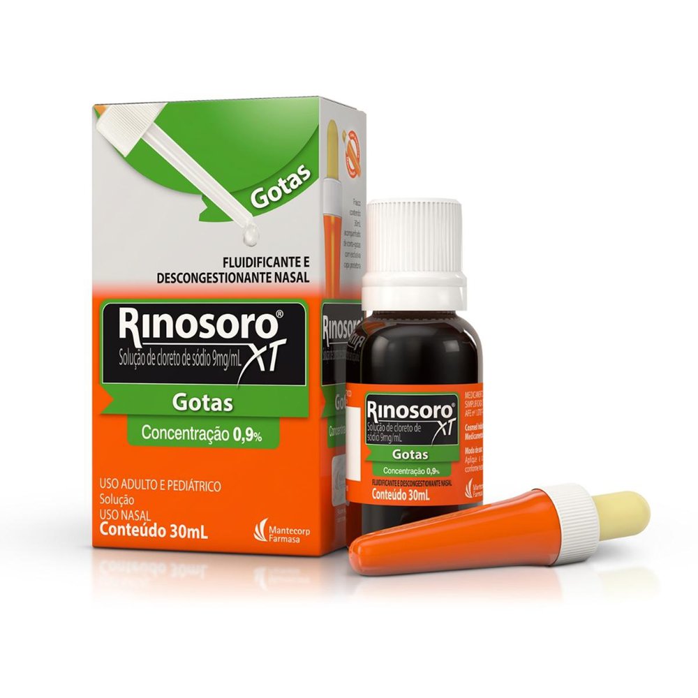 Rinosoro Solução Nasal 9,0 Mg/ml Gotas Xt Frasco C/30ml Rinosoro Solucao Nasal 9,0 Mg/ml Gotas Xt Frasco C/30ml