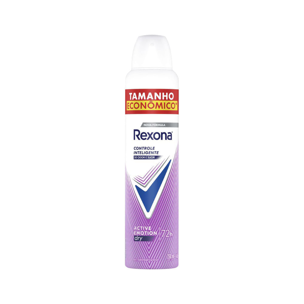 Desodorante Feminino Rexona Aerossol Active Emotion Dry 250ml