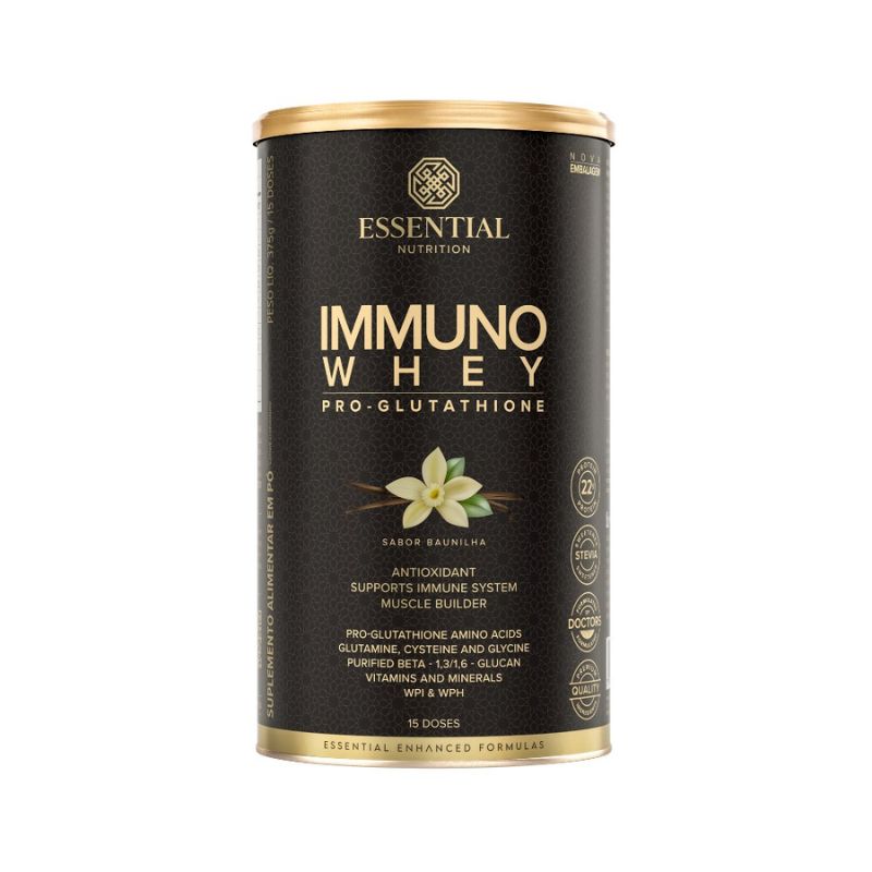 Immuno Whey Pro Glutathione Baunilha Essential Nutrition 375g